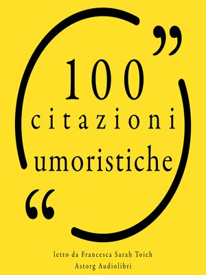 cover image of 100 citazioni umoristiche
